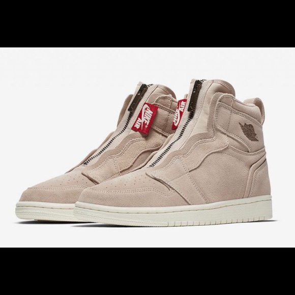 Jordan Shoes - Air Jordan 1 High Zip-Particle Beige women’s 6.5